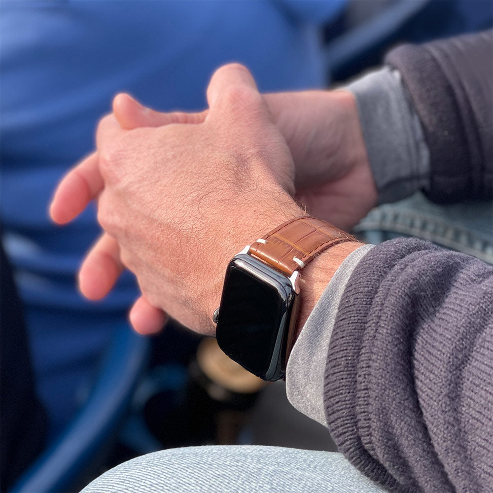 The Theriot Alligator Leather Apple Watch Strap Genuine